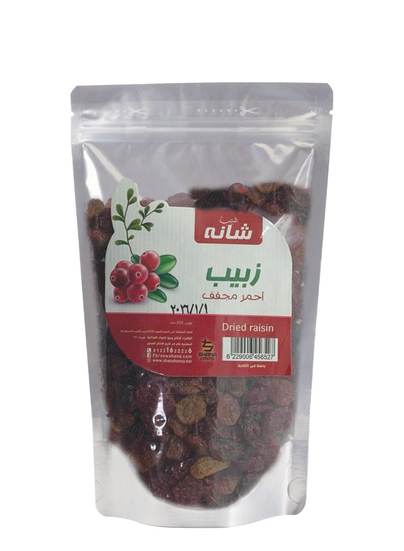 Shana Egyptian Red Raisins – 250g - Image 1